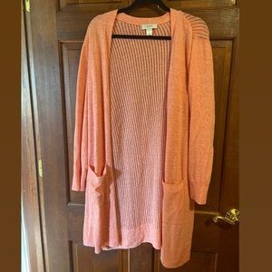 Plus Size Duster Length Cardigan